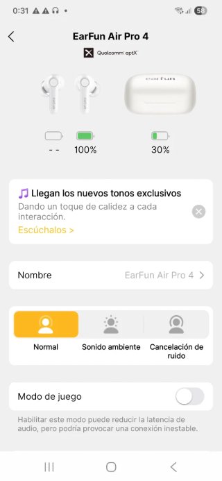 EarFun Air Pro 4 Auriculares Bluetooth 103696