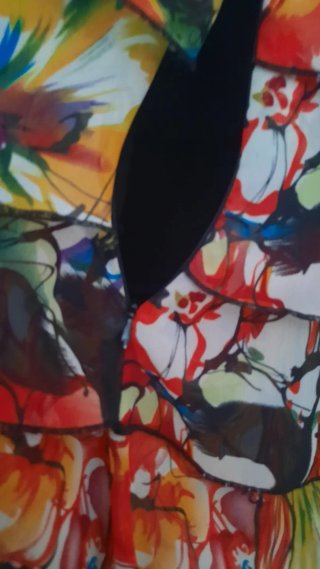 Vestido cóctel El Corte Inglés multicolor