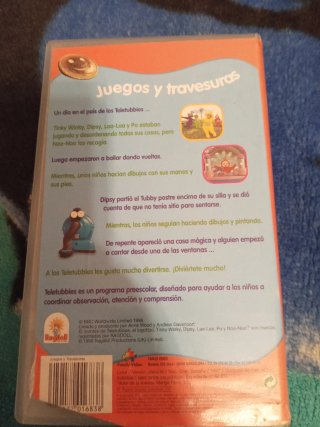 Lote 5 Cintas VHS Disney y Teletubbies