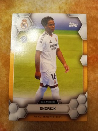 Tarjeta Rookie Endrick N20 Topps Real Madrid