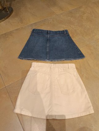 Lote 2 faldas Zara y Benetton 8 años