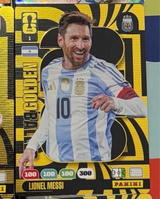 Lote 3 cromos fútbol Panini Golden Ball + momentum