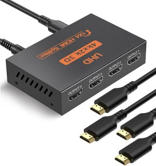 Splitter HDMI 1x4 4K 3D 1080P Duplicador