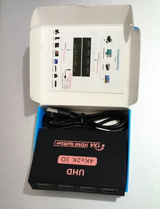 Splitter HDMI 1x4 4K 3D 1080P Duplicador