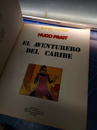 cómic SUPER TOTEM Nº8, EL AVENTURERO DEL CARIBE. NUEVA FRONTERA. HUGO PRATT.
