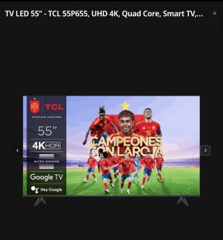 TV LED 55 TCL 55P655 4K UHD