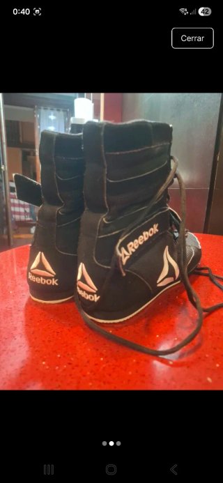 Zapatillas Reebok Boxeo/Lucha Negras