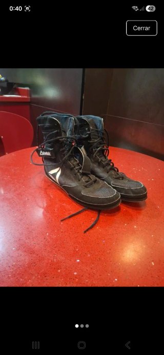 Zapatillas Reebok Boxeo/Lucha Negras