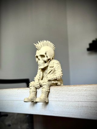 Figuras Esqueleto Punk Set 2 unidades