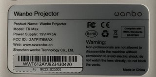 CineCasa: Proyector WanboT6 + Pantalla 2,5m + Roku