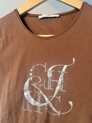 Camiseta Carolina Herrera M/38/10 Marrón