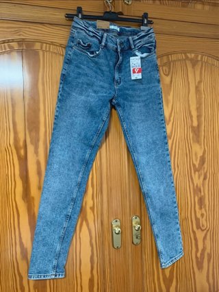 Pantalón skinny azul