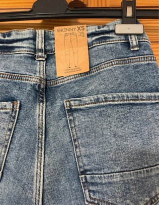 Pantalón skinny azul