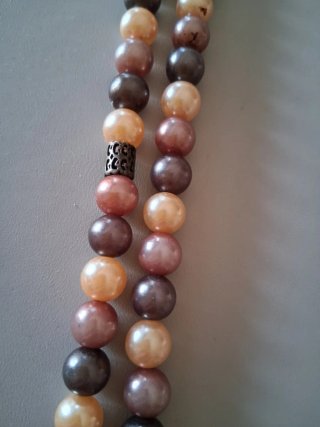 Collar Doble Hilera con Broche (Estilo Vintage)