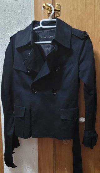 Cazadora Zara Talla M Negra