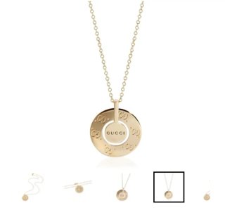 Colgante y cadena Gucci oro 18kt