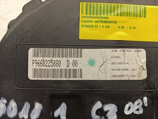 CUADRO INSTRUMENTOS CITROEN C2 8HZ P9660225880