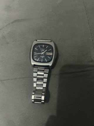 Reloj Seiko Automático Plata y Negro