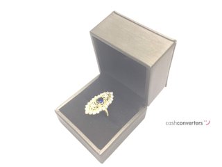 sortija oro 18k con piedra con circonita