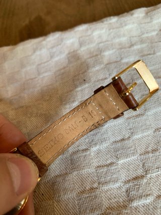 Orologio Seiko Vintage Donna Oro Pelle NOS