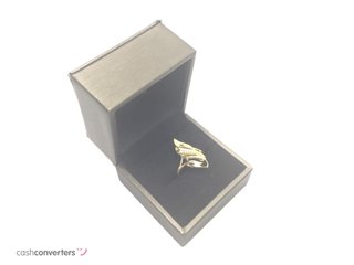 sortija oro 18k con piedra con circonita