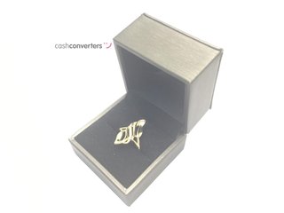 sortija oro 18k con piedra con circonita