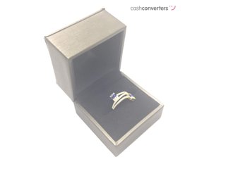 sortija oro 18k con piedra con circonita