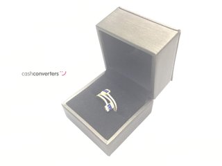sortija oro 18k con piedra con circonita