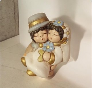 Sposi ceramica 7x7,5 cm
