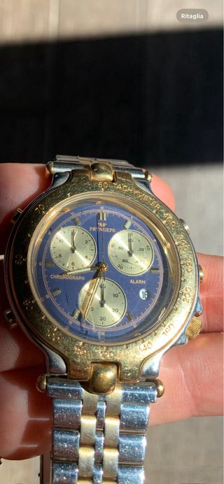 Orologio Pryngeps CR721 Uomo Placcato Oro Cronogra