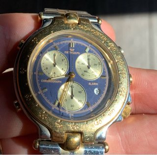 Orologio Pryngeps CR721 Uomo Placcato Oro Cronogra
