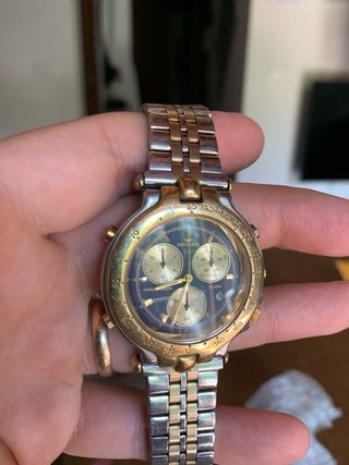 Orologio Pryngeps CR721 Uomo Placcato Oro Cronogra