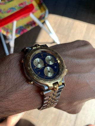 Orologio Pryngeps CR721 Uomo Placcato Oro Cronogra