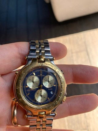 Orologio Pryngeps CR721 Uomo Placcato Oro Cronogra