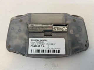 nintendo game boy advance sp