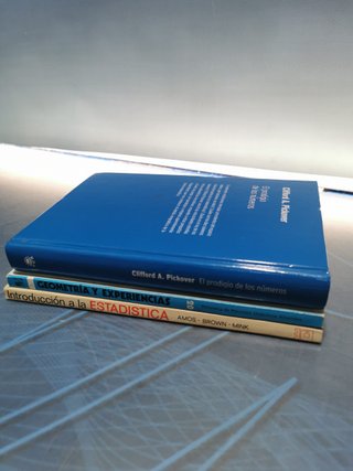 3 libros ESTADÍSTICAS, GEOMETRÍAS, EL PRODIGIO DE LOS NÚMEROS