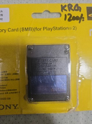 Memoria Card 8MB PS2 Sony Negra DE JAPON