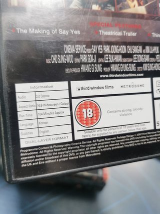 7 dvds variados región 2, edición en ingles