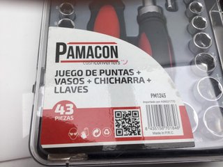 kit herramientas variadas pamacon pm13245
