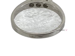 anillo plata 925mm con piedra con diamante de laboratorio