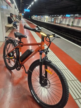 Bicicleta Eléctrica Naranja