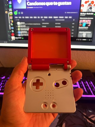 Carcasa GBA SP Edición Mario Original gameboy sp