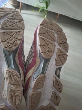 ASICS Bambas rosas y plateadas