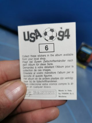 5 cromos , mundial USA 94, panini