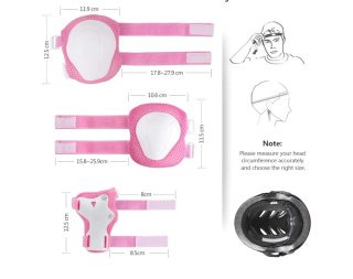 Casco y Protecciones Infantiles Ajustable