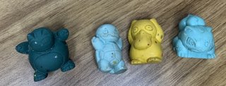 Lotto 4 Mini Figure Pokémon Gomma Dura Vintage