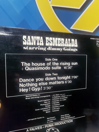 Disco lp vinilo Santa Esmeralda – The House Of The Rising Sun, 1978