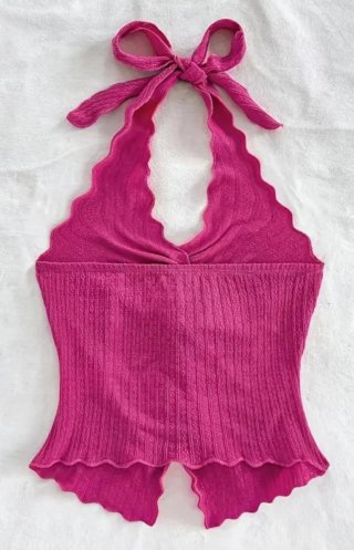 Top halter rosa nueva sin etiqueta Talla L