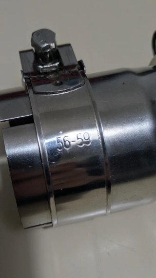 Manguito unión inox 51mm (2") + 2 abrazaderas