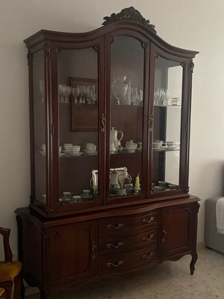 Vitrina Vintage Madera y Cristal